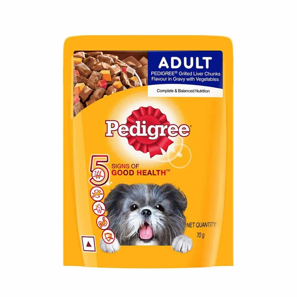 Pedigree Gravy Adult 1 Years Wet Dog Food in Chicken Grilled