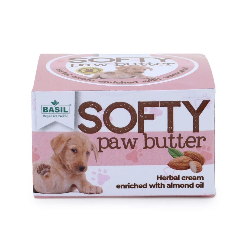 Basil Softy Paw Butter Herbal Cream Enriched with Almond Oil - 50gm