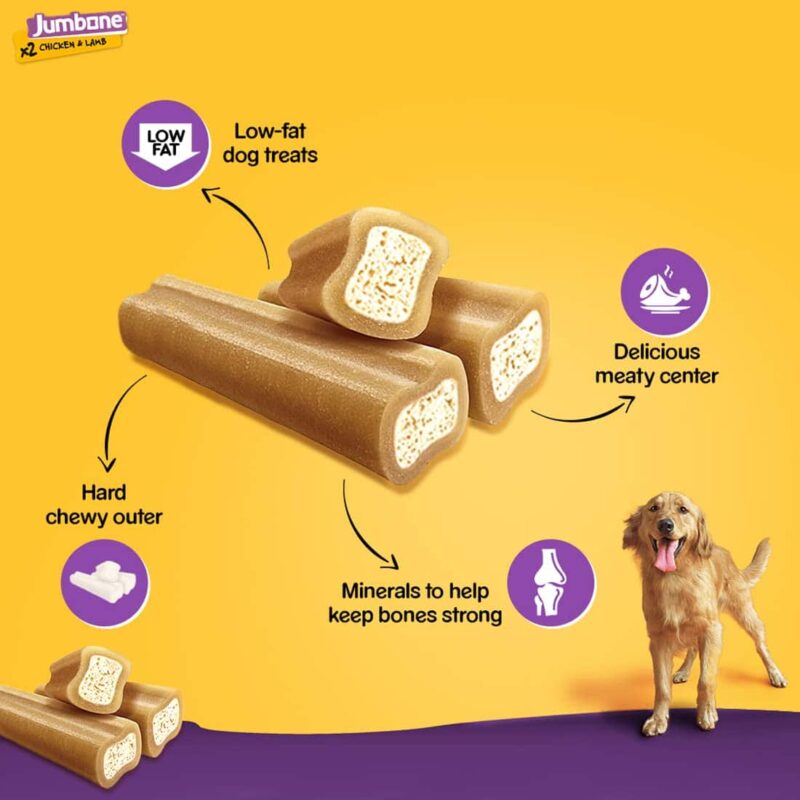 Pedigree Jumbone (M) Adult Dog Treat - Chicken & Lamb