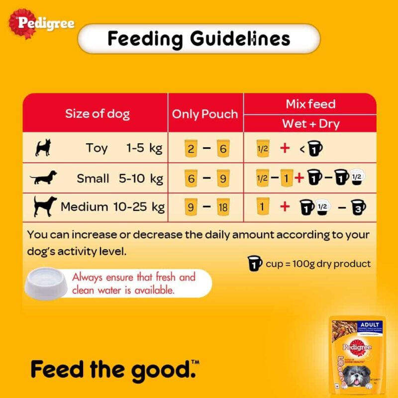 Pedigree Gravy Adult (1+ Years) Wet Dog Food in Chicken Grilled Liver & Veg - 180gm