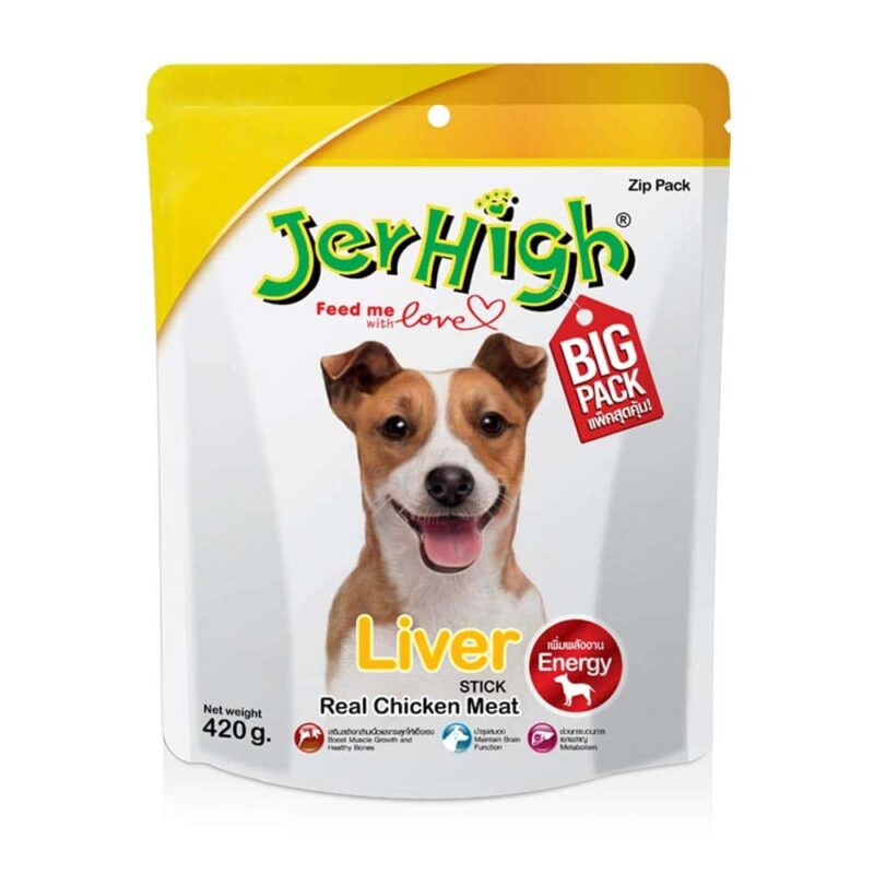 JerHigh Liver Made with Real Chicken Meat, Medium - 420gm