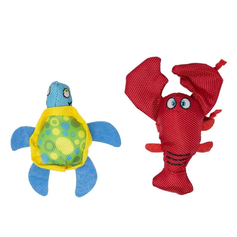 FOFOS Summer Cat Toy - Turtle with Lobster