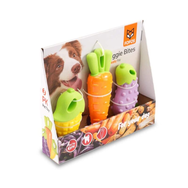 FOFOS Vegi Chew Toy Set Dog Toy - Medium/Large