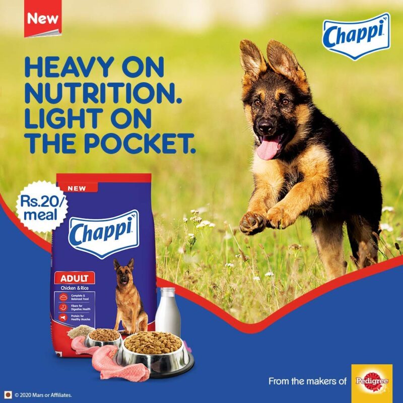 Chappi Adult Dry Dog Food, Chicken & Rice Flavour - 20kg