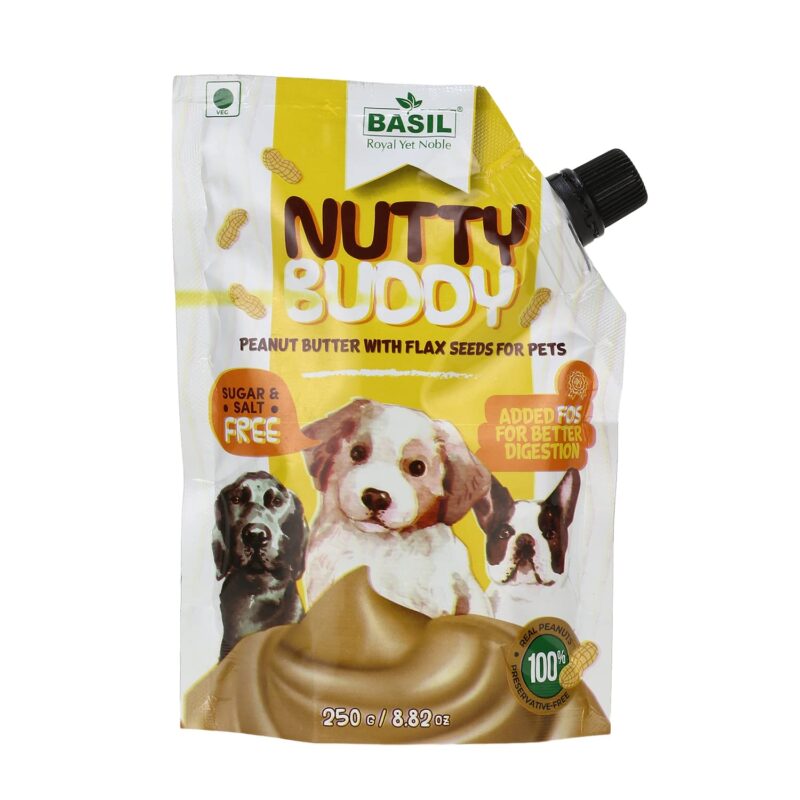 Basil Dog Treats - Nutty Buddy Peanut Butter - 250gm