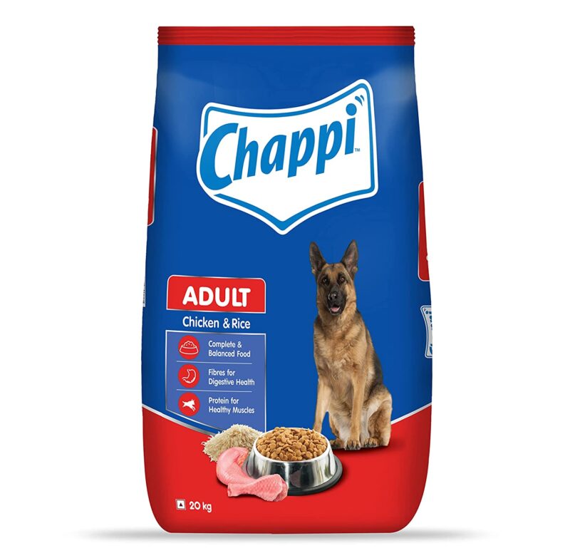 Chappi Adult Dry Dog Food, Chicken & Rice Flavour - 20kg