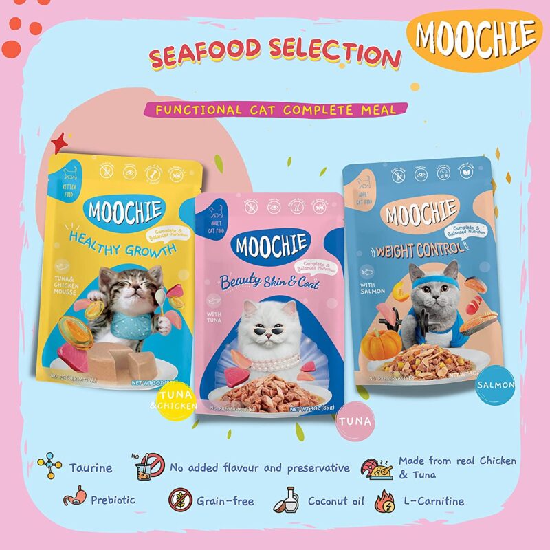 Moochie Wet Cat Food Beauty Skin & Coat 85gm