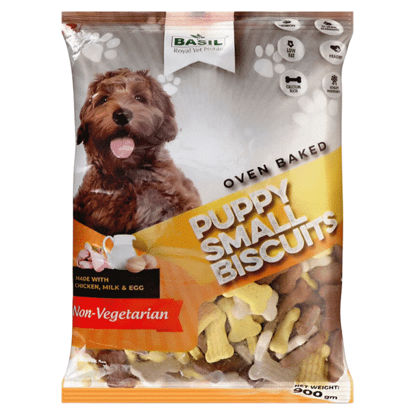 Basil Puppy Dog Biscuit Non Veg 900gm Tails In The House