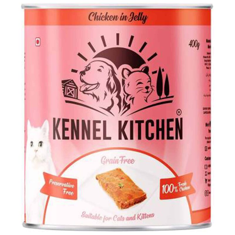 Kennel Kitchen Can Cat Wet Food (Chicken in Jelly) - 400gm