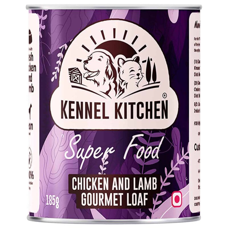 Kennel Kitchen Chicken and Lamb Gourmet Loaf Wet Dog Food - 185gm