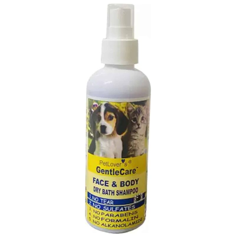 Petlovers Dog Dry Bath Shampoo (Gentle Care) 200ml